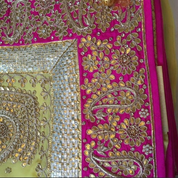 Heavy gotta patti saree/sari NWOT - Picture 2 of 3